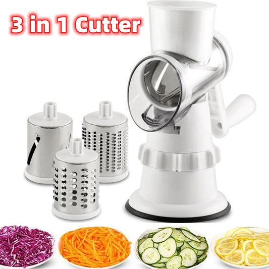 3-in-1 Vegetable Slicer & Grater – Multi-Function Kitchen Tool